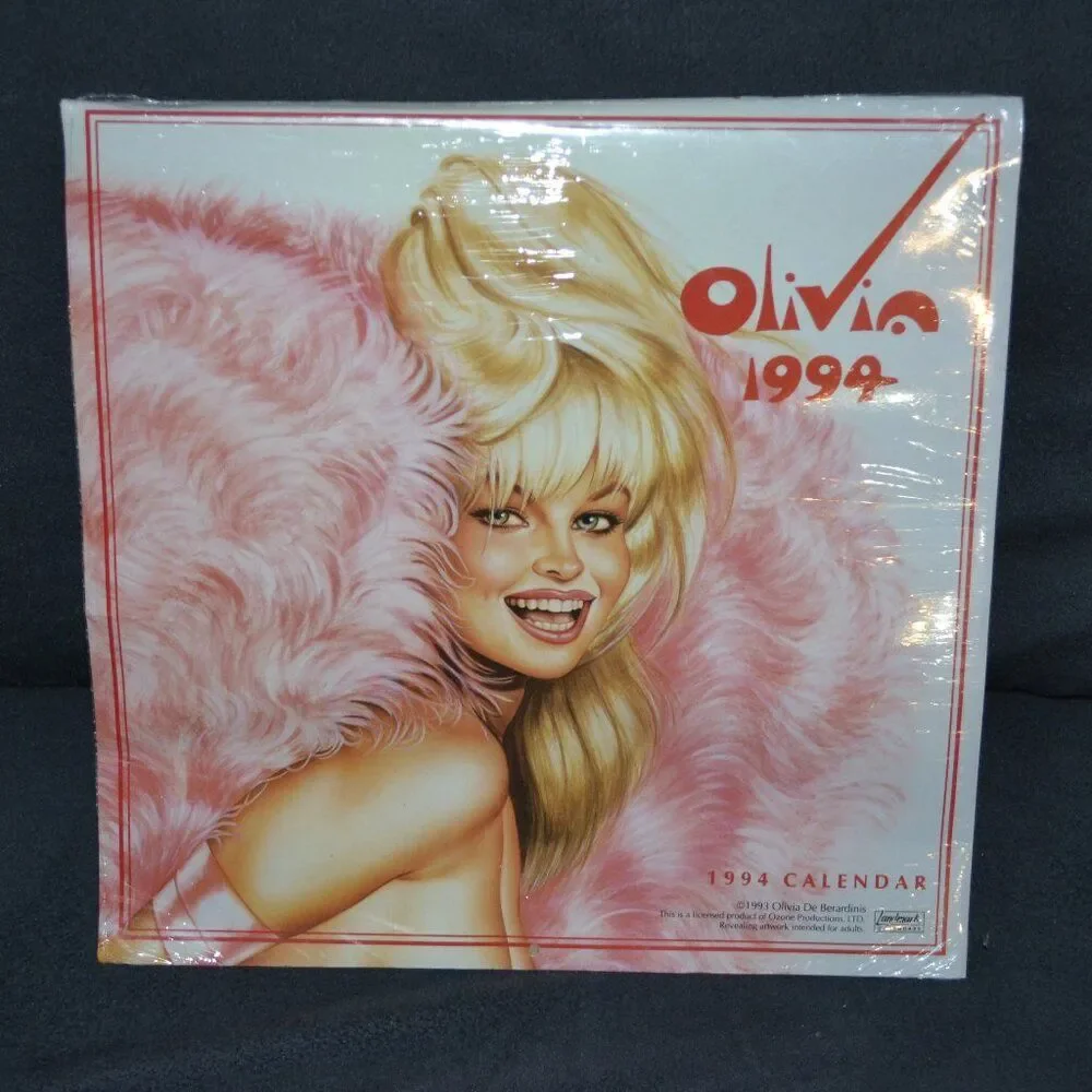 Vintage! 1994 Olivia De Berardinis Erotic Sealed Pin Up Collectible Art Calender